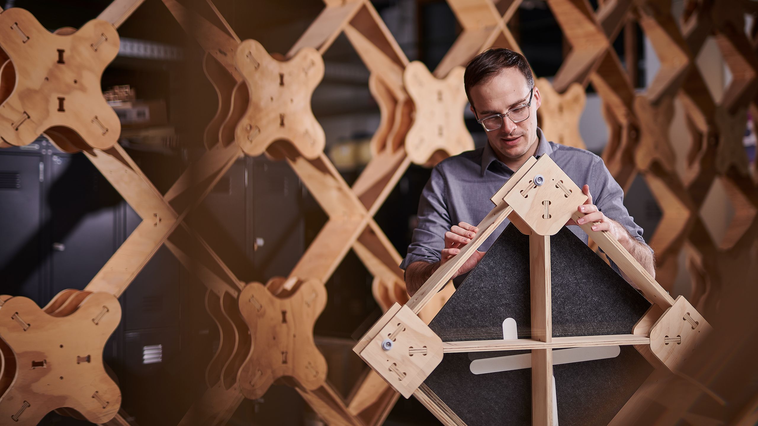 Ged Finch reviewing part of Xframe