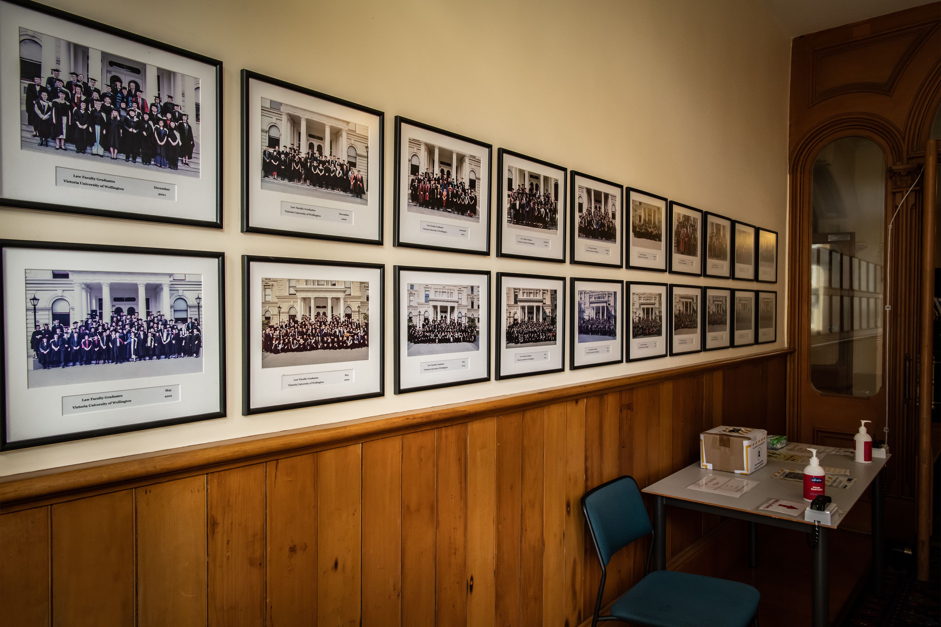 Photos in northern entrance towards inside of building