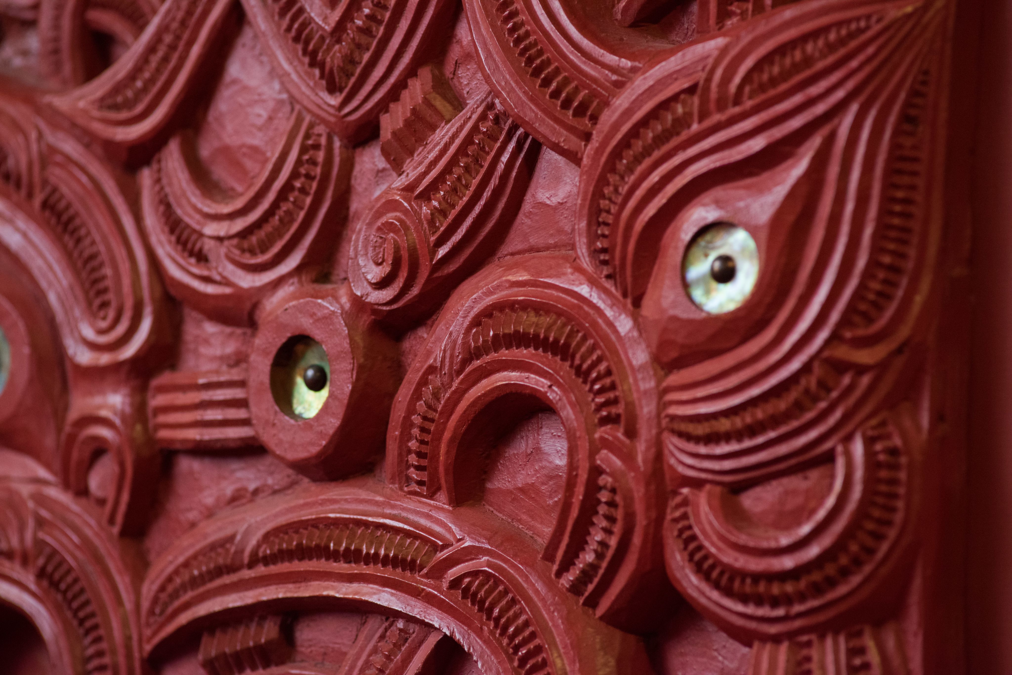 Maori wood carving