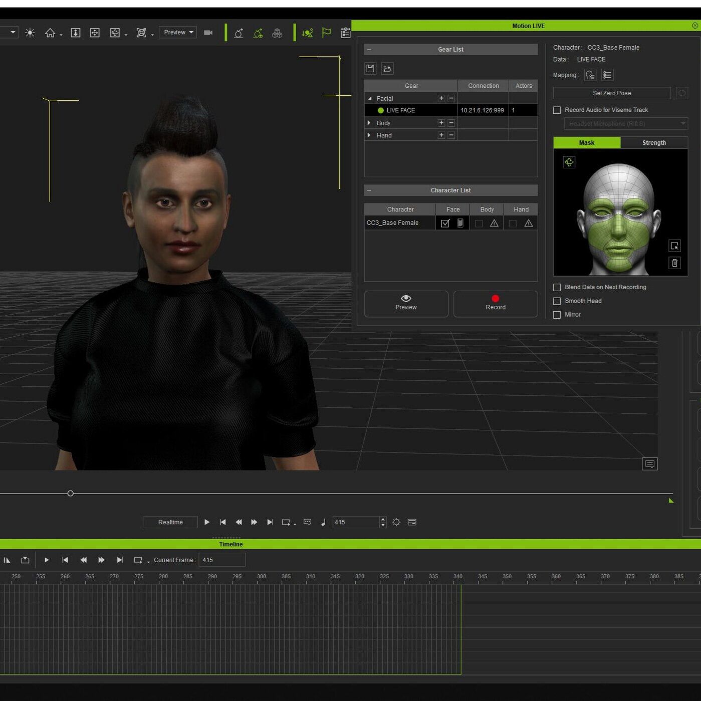 screenshot showing computer modelling digital human